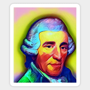 Joseph Haydn Colourful Portrait | Joseph Haydn Artwork 7 Magnet